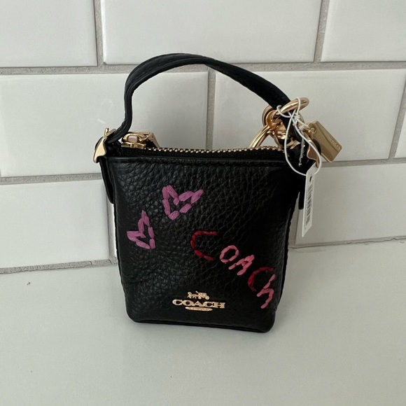 COACH 👛 MINI  BAG CHARM - Picture 2 of 13